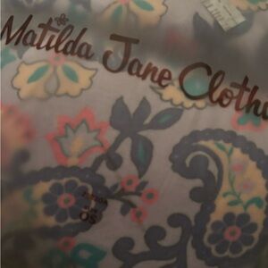 Matilda Jane Blue and Pink Floral Blanket
